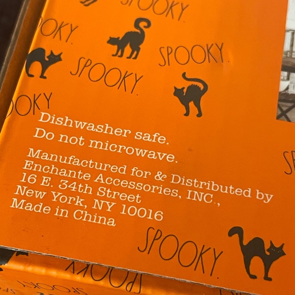 RAE DUNN Spooky Halloween Set Of Four Shooters Set 💀🌙🖤👻🧡🐈‍⬛☠️ - Picture 7 of 7